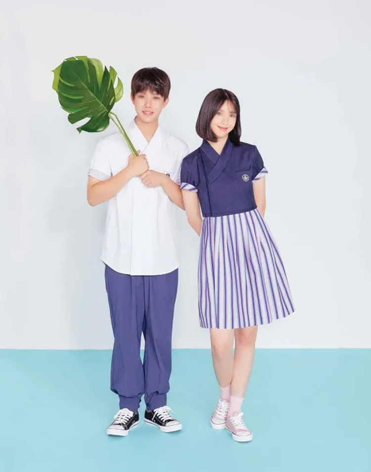 韩服式学生校服，韩国学生制服