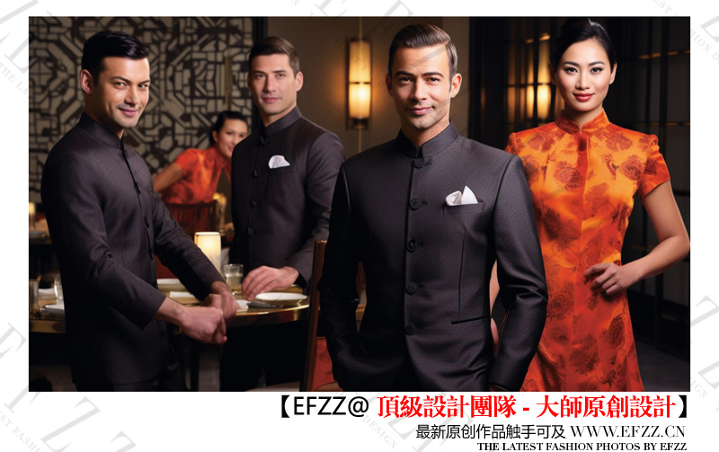 五星级酒店整体员工制服定制设计图