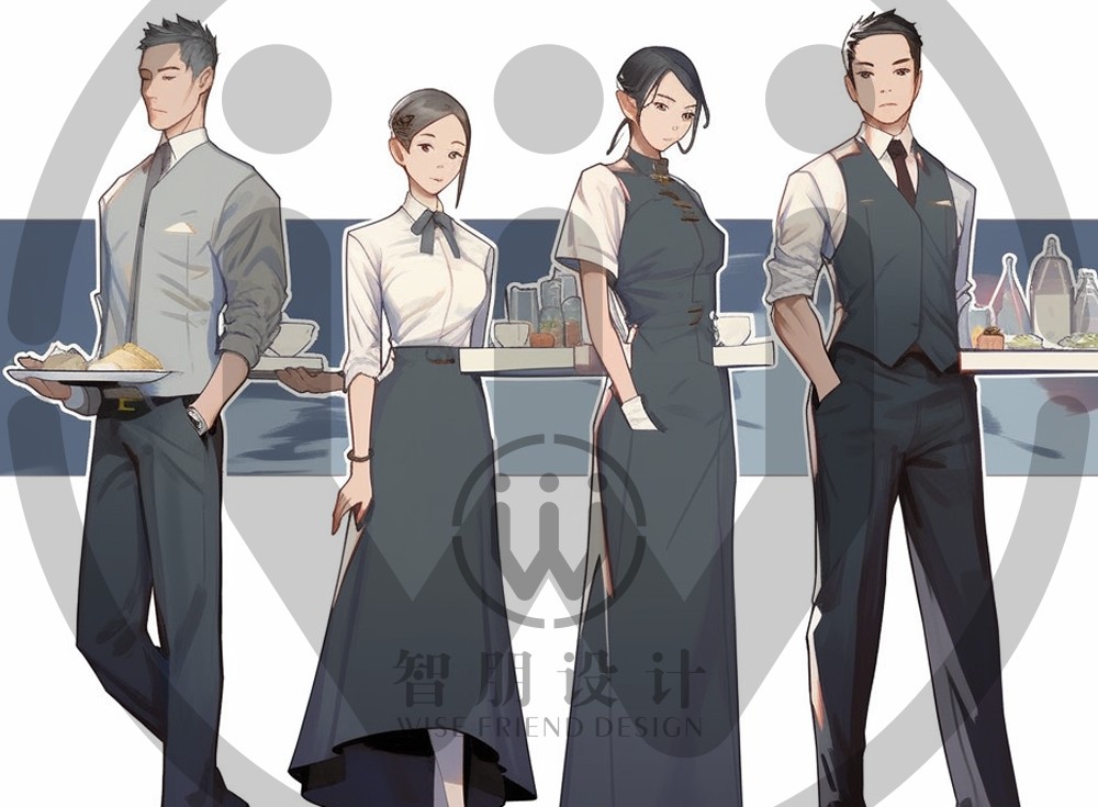 酒店餐饮服务员工作服定制采购技巧