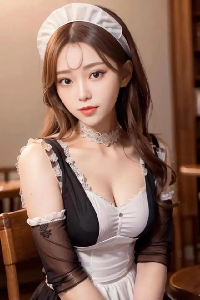 女仆咖啡厅-女仆服务员制服女仆装！