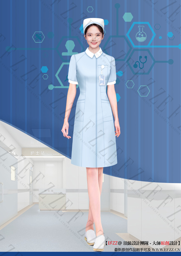 医疗卫生行业工作服，护士服装定制设计