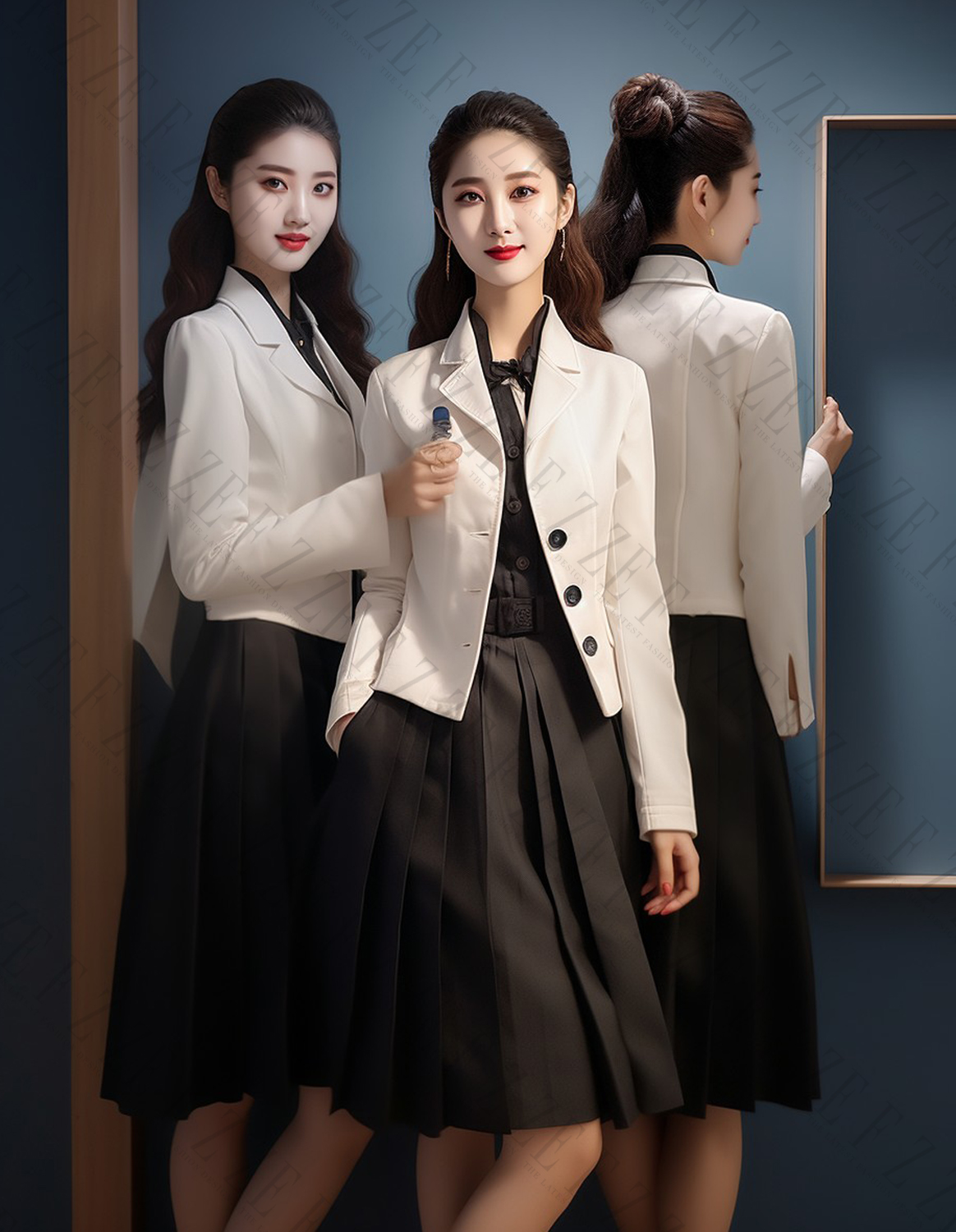 银行定制员工制服-职业装设计方案