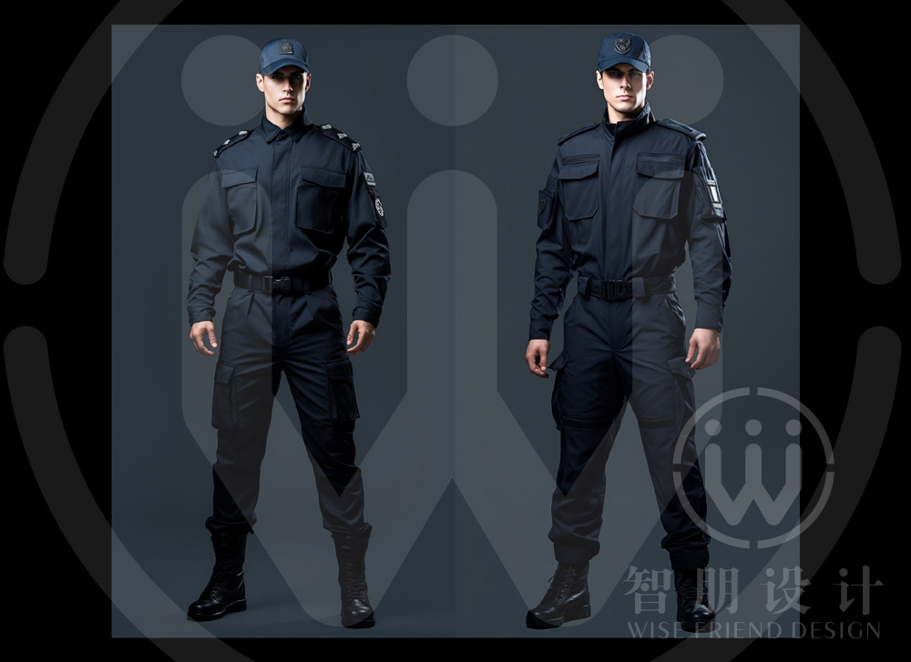 物业保安队员工作服装与制服